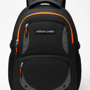 Arrow Carry Unisex Backpack – Lightweight, Water-Resistant, Office & School Bag with Rain Cover
